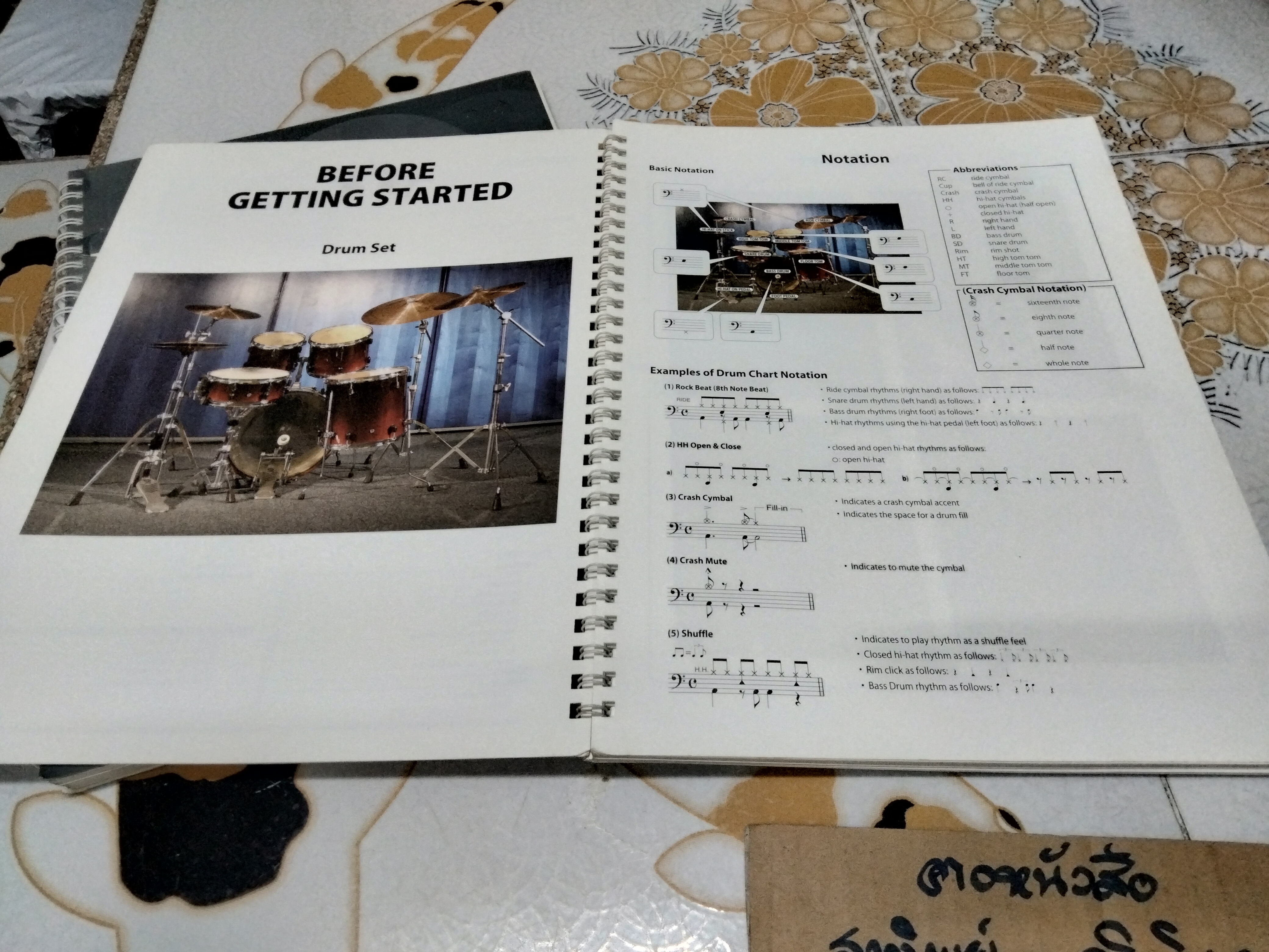 หนังสือเรียนตีกลอง YAMAHA MUSIC FOUNDATION (ขายรวม 2 เล่ม) DRUM FUNDAMENTALS + DRUMS 1 **สินค้าหมด**