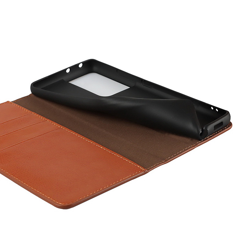 Case Samsung Galaxy S21 Ultra 5G #เคสฝาพับหนังแท้แบบกระเป๋าสตางค์คุณภาพดี Crazy Horse Genuine Leather Cover