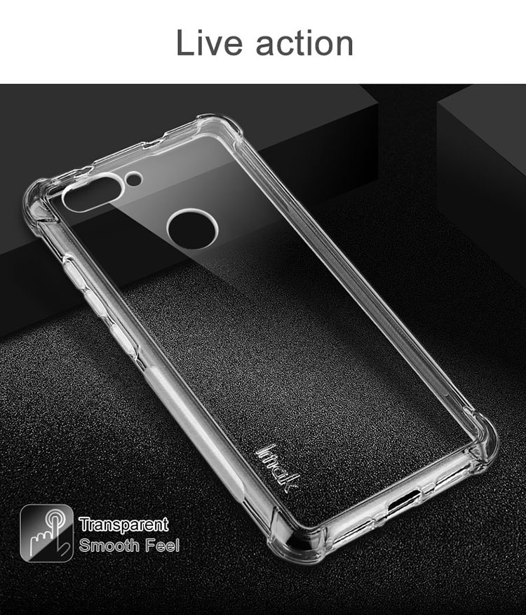 เคส Asus ZenFone Max Plus (M1) ZB570TL / IMAK Skin Feel #เคสฝาหลัง TPU Cover + ฟิล์มป้องกันหน้าจอ