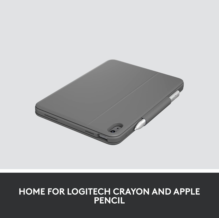 Logitech® Smart Connector Rugged Folio iPad 10th Generation Model YU0079, Gray เคสคีย์บอร์ด