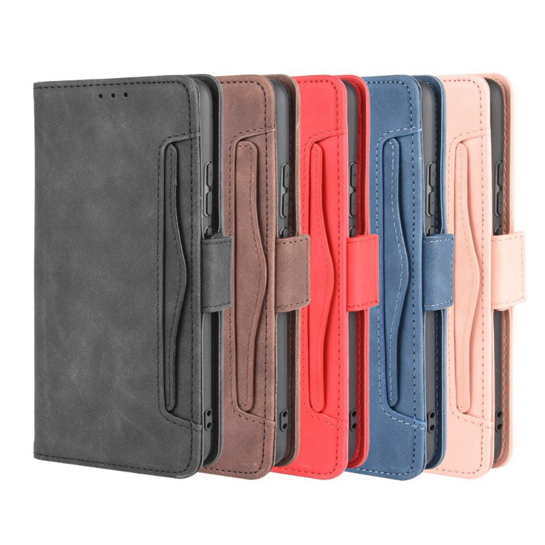 เคส OPPO Reno 5 Pro 5G #เคสฝาพับหนัง PU มีที่เสียบการ์ดหลายช่อง Multiple Card Slots PU Leather Cover