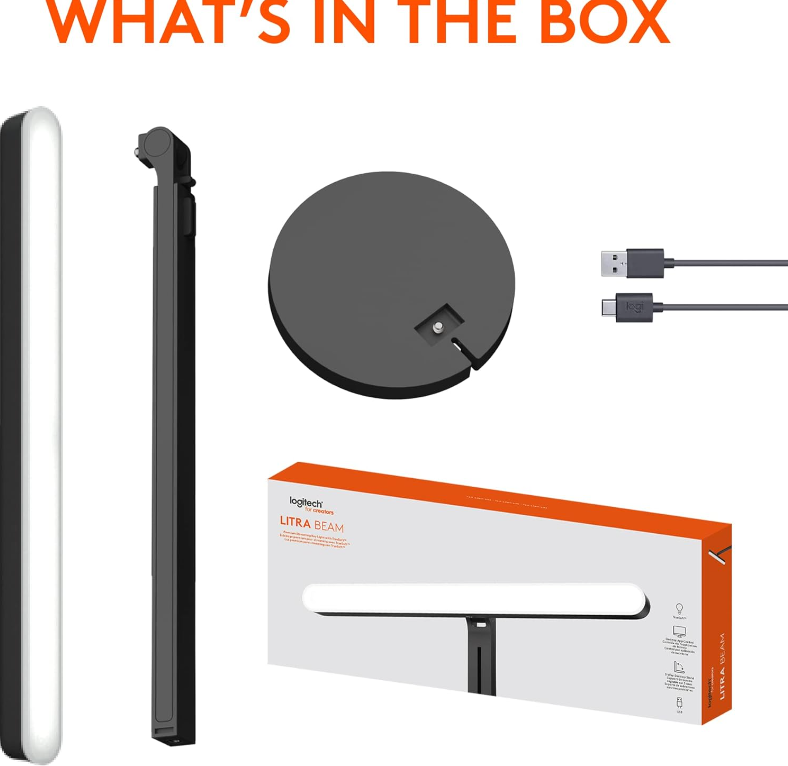 Logitech® LITRA BEAM Premium LED Streaming Key Light with TrueSoft ไฟสตรีมมิ่ง