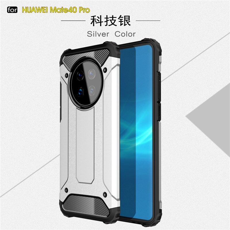 เคส Huawei Mate 40 Pro #เคสฝาหลังเกราะป้องกัน ไฮบริด พลาสติก+TPU Heavy Duty Rugged Hybrid