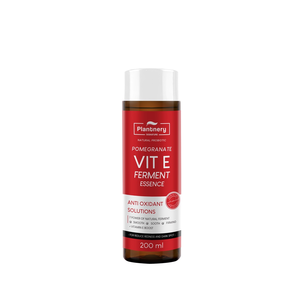 Plantnery Pomegranate Vit E Ferment Essence 200 ml. น้ำตบ วิตามินอี เข้มข้นจากผลทับทิม
