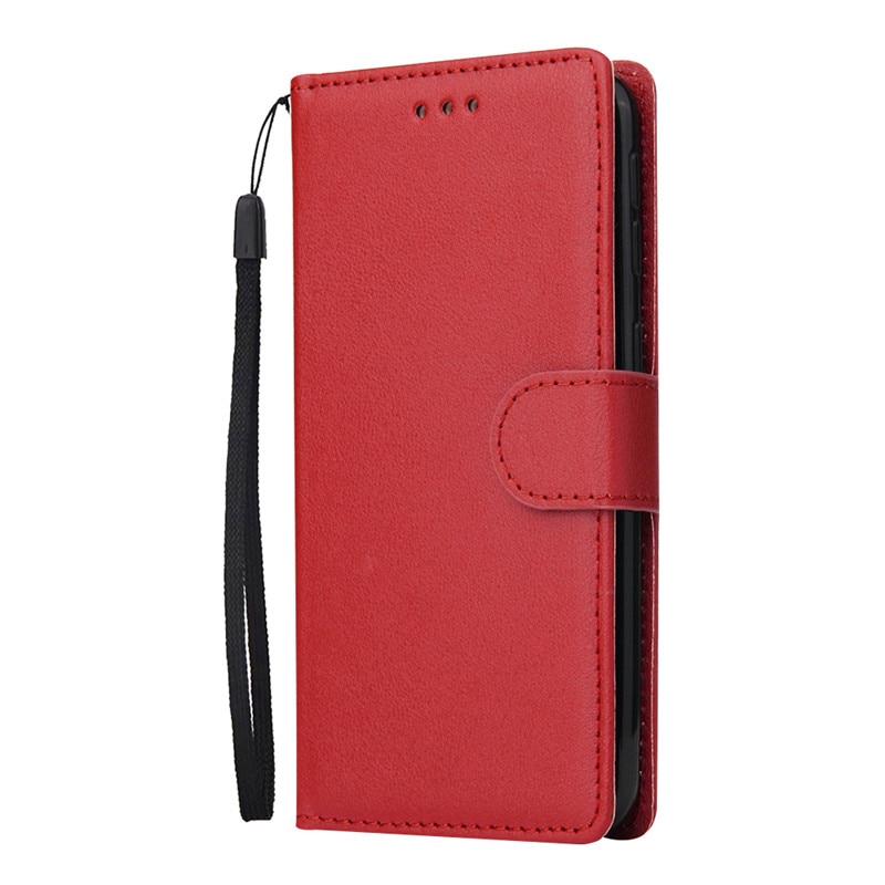 เคส Realme 5 / 5s #เคสฝาพับสไตล์กระเป๋าสตางค์หนัง PU มีสายคล้องมือ