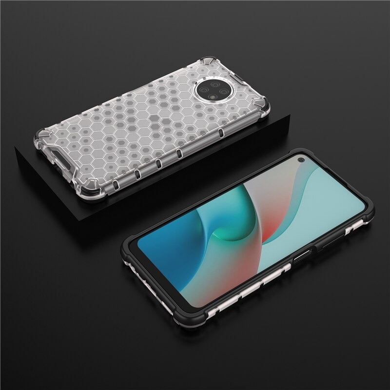 เคส Redmi Note 9T 5G #เคสฝาหลังกันกระแทก Honeycomb Shock Absorber TPU + PC + Silicone Hybrid
