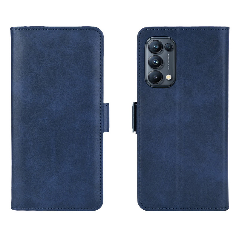 เคส OPPO Reno 5 Pro 5G #เคสฝาพับหนัง PU มีแถบปิดแม่เหล็กสไตล์กระเป๋าสตางค์