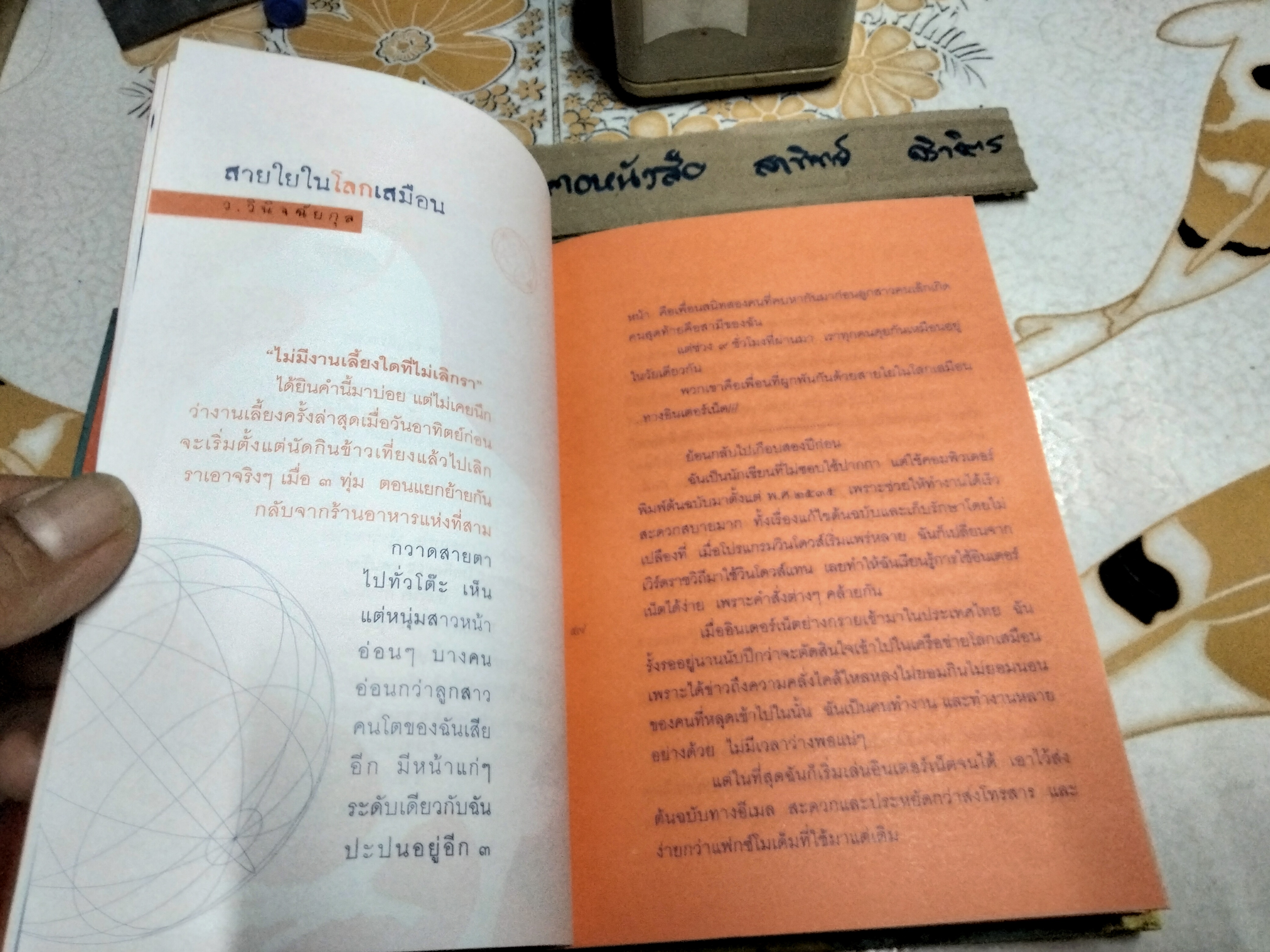 หนังสือ ถวิลหา Nostalgia 22 นักเขียน 22 เรื่องราว ถวิลทุกขวบค่ำเช้า หยุดได้ฉันใด พิมพ์ครั้งแรก 2544 **สินค้าหมด**