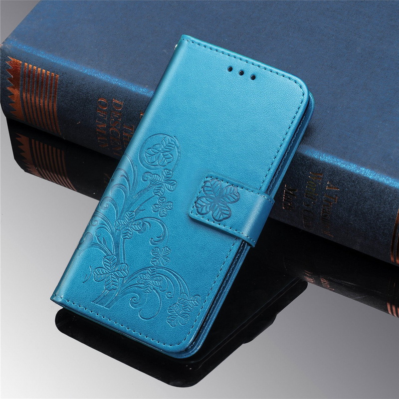 Case Huawei Mate 30 Pro #เคสแบบฝาพับมีช่องใส่บัตร Imprint Clover Pattern Leather Wallet