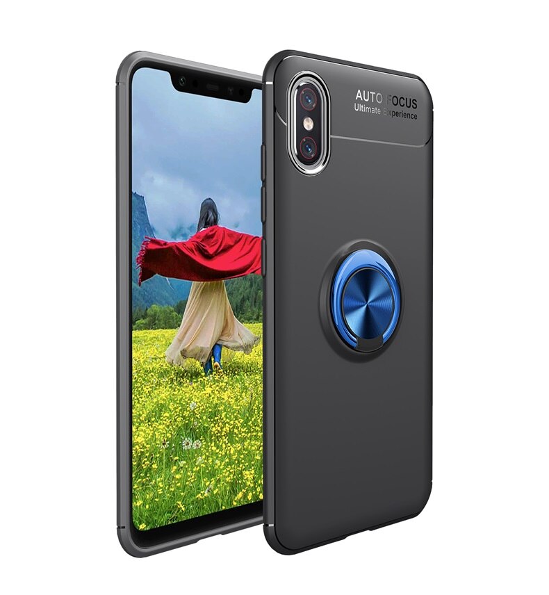 Case vivo V11 / V11 Pro #เคสฝาหลัง TPU Finger Ring Kickstand (แผ่นโลหะแบบ Built-in)