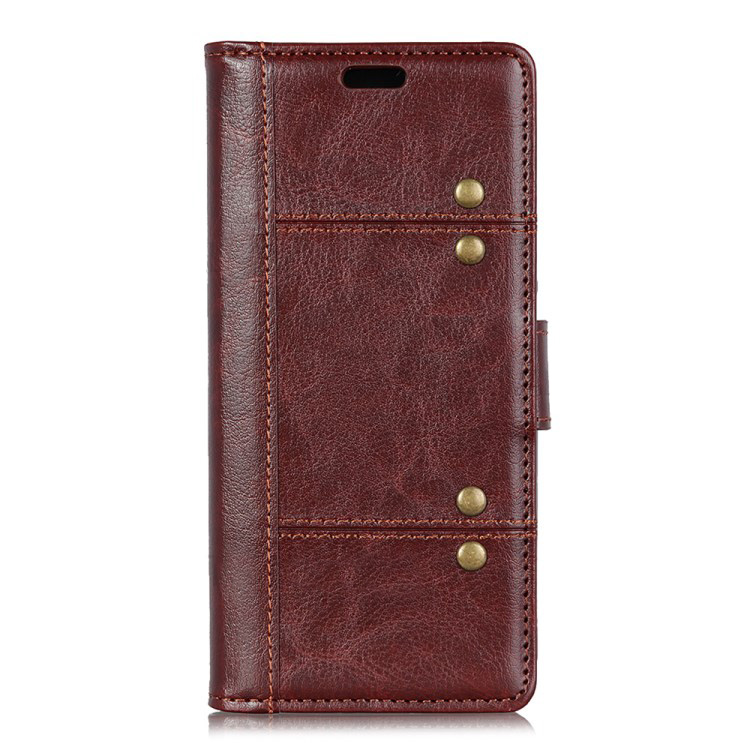 Case Huawei P30 Pro #เคสฝาพับหนัง PU ผิวหนังม้า Rivet Decor Crazy Horse Texture เคสคุณภาพดีราคาถูก