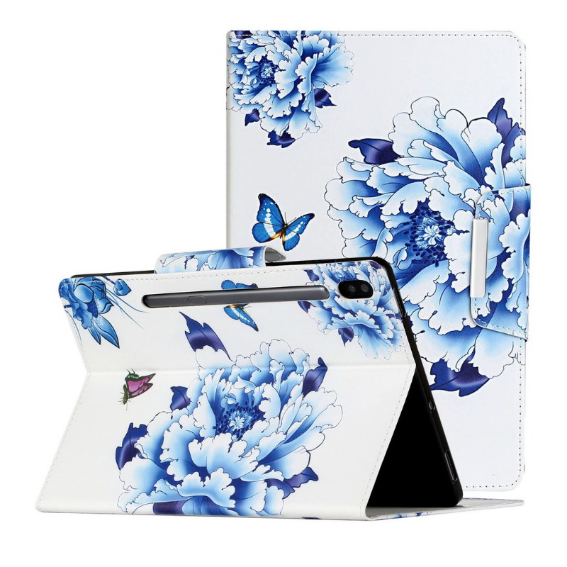 Case Samsung Galaxy Tab S6 T860 T865 #เคสฝาพับหนัง PU พิมพ์ลายสวยๆ Pattern Printing PU Leather Flip