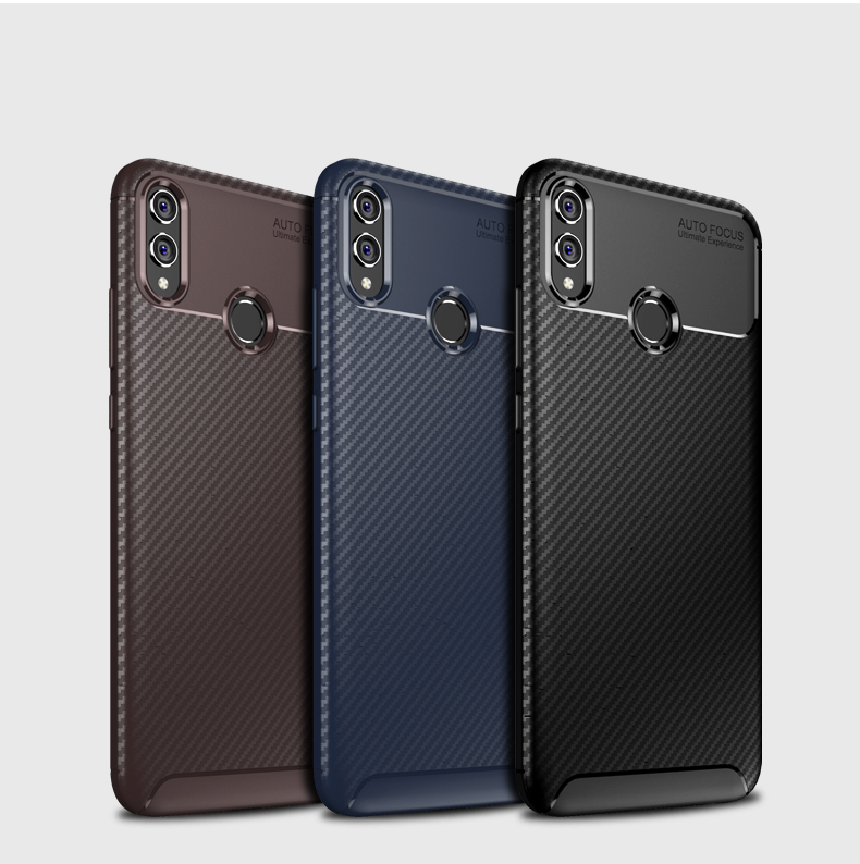 Case Honor 8X #เคสฝาหลัง TPU คาร์บอนไฟเบอร์ Beetle Series Carbon Fiber