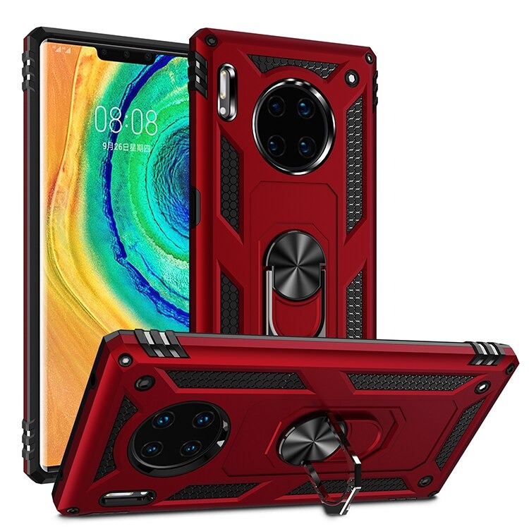 Case Huawei Mate 30 Pro #เคสฝาหลัง Hybrid TPU+PC มีแหวนสวมนิ้ว