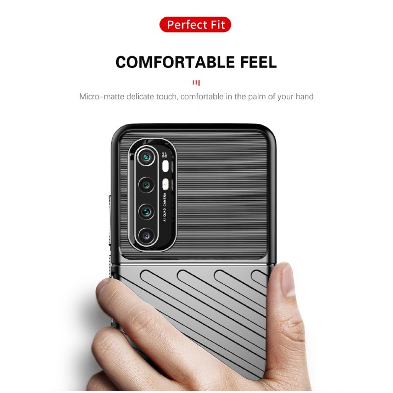 Case Xiaomi Mi Note 10 Lite #เคสฝาหลัง TPU อ่อน Thunder Series Twill Texture Soft TPU
