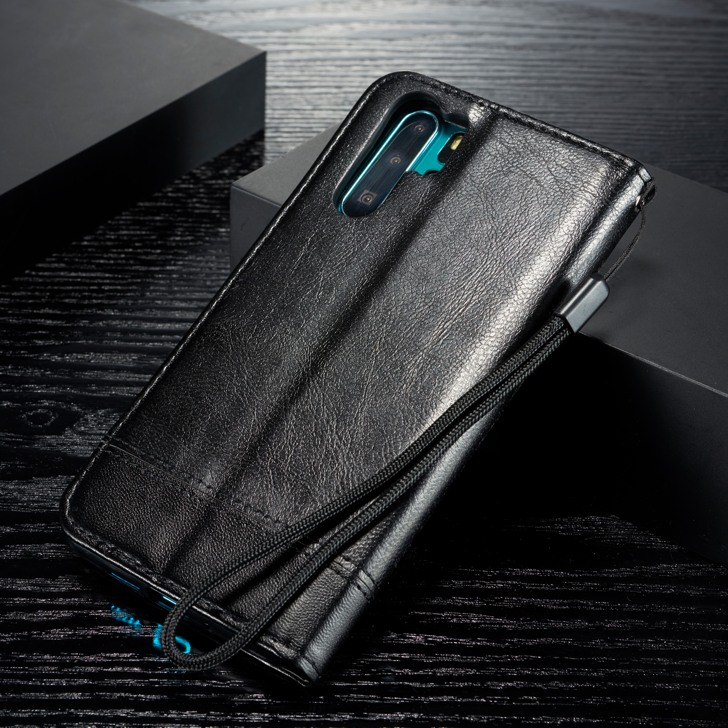 Case Huawei P30 Pro #เคสฝาพับหนัง PU พับตั้งได้พร้อมช่องเสียบการ์ด