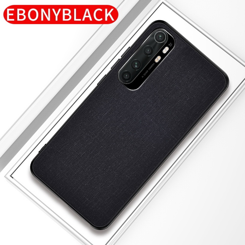 Case Xiaomi Mi Note 10 Lite #เคสฝาหลังเคลือบผิวผ้า Matte Cloth PU + PC + TPU Hybrid