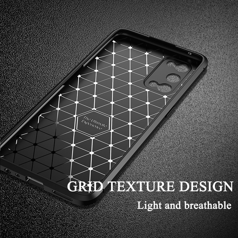 เคส realme 7 Pro #เคสฝาหลังนิ่ม Carbon Fiber Anti-drop TPU Protection