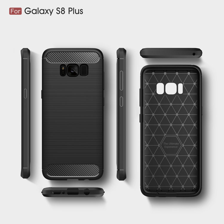 Case Samsung Galaxy S8 Plus #เคสฝาหลังตกแต่งด้วยคาร์บอนไฟเบอร์ที่ปลายทั้งสองด้าน