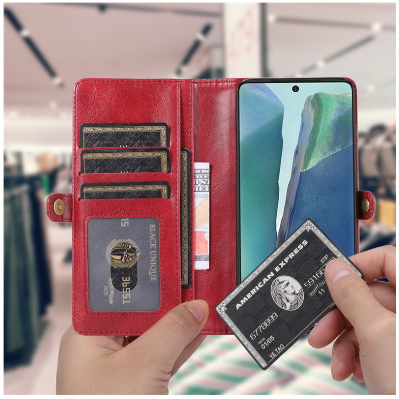 เคส Samsung Galaxy S20 FE / S20 FE 5G #เคสหนังฝาพับสไตล์กระเป๋าสตางค์ PU Wallet Split Leather 2 in 1 Card Slot + Money slot + Magnetic Separable Shell