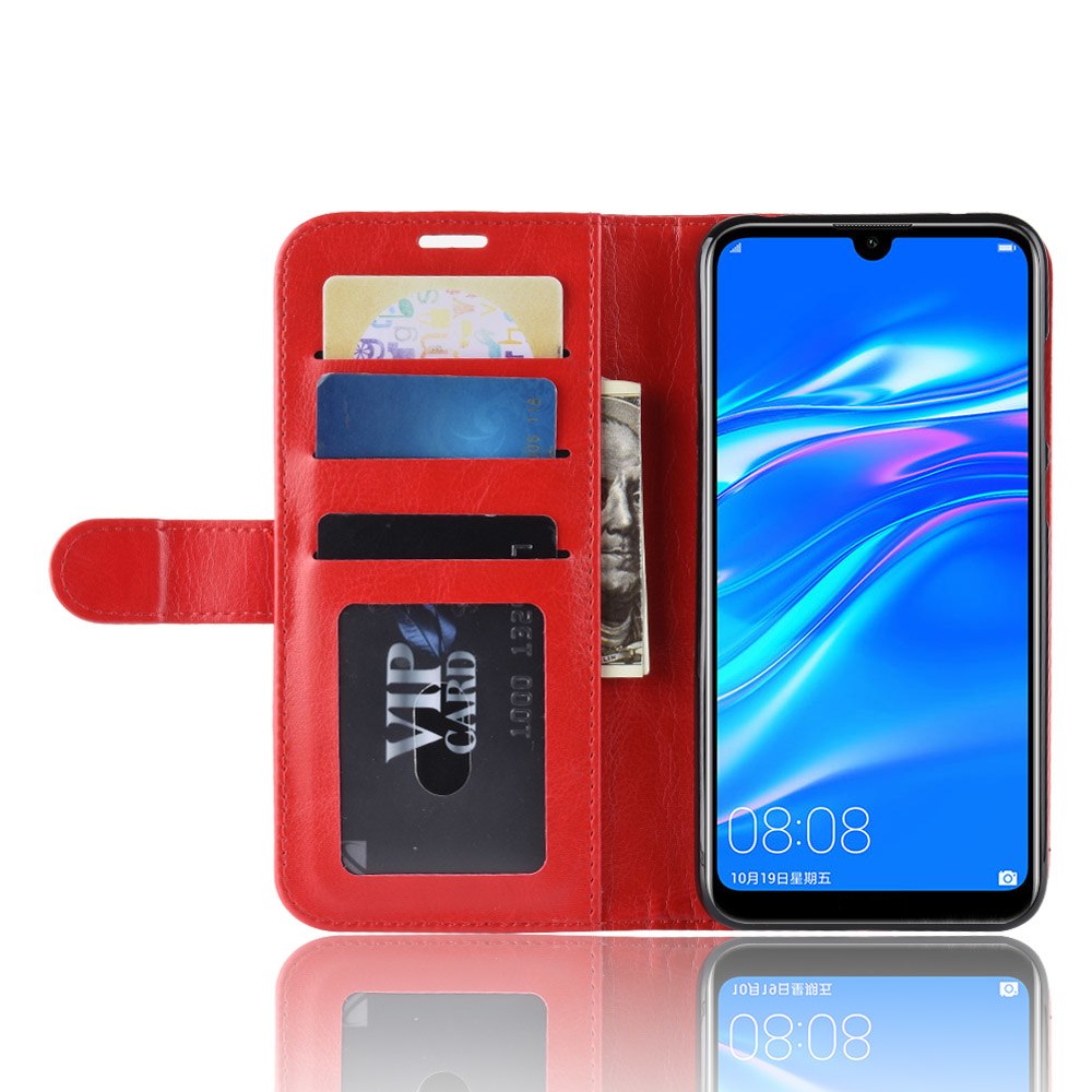 Case Huawei Y7 Pro (2019) #เคสฝาพับหนัง PU ผิวหนังม้าสไตล์กระเป๋าสตางค์