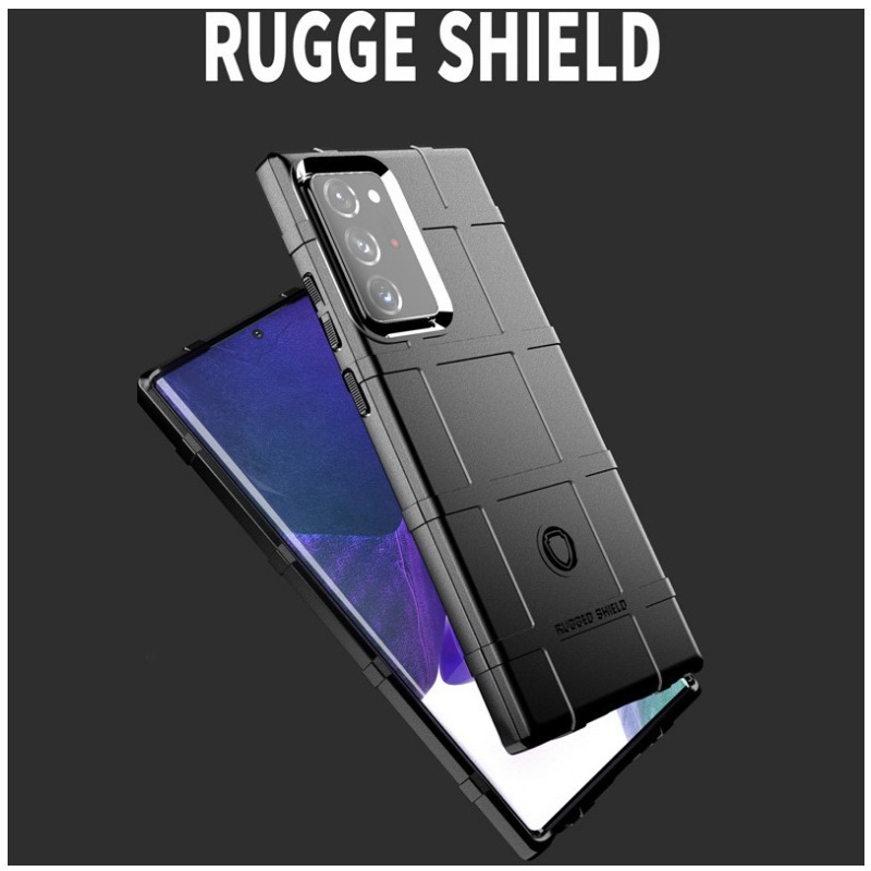 เคส Samsung Galaxy Note 20 Ultra / Note 20 Ultra 5G #เคสฝาหลัง Rugged Shield Series Soft Silicone Shock Absorption Matte กันกระแทก
