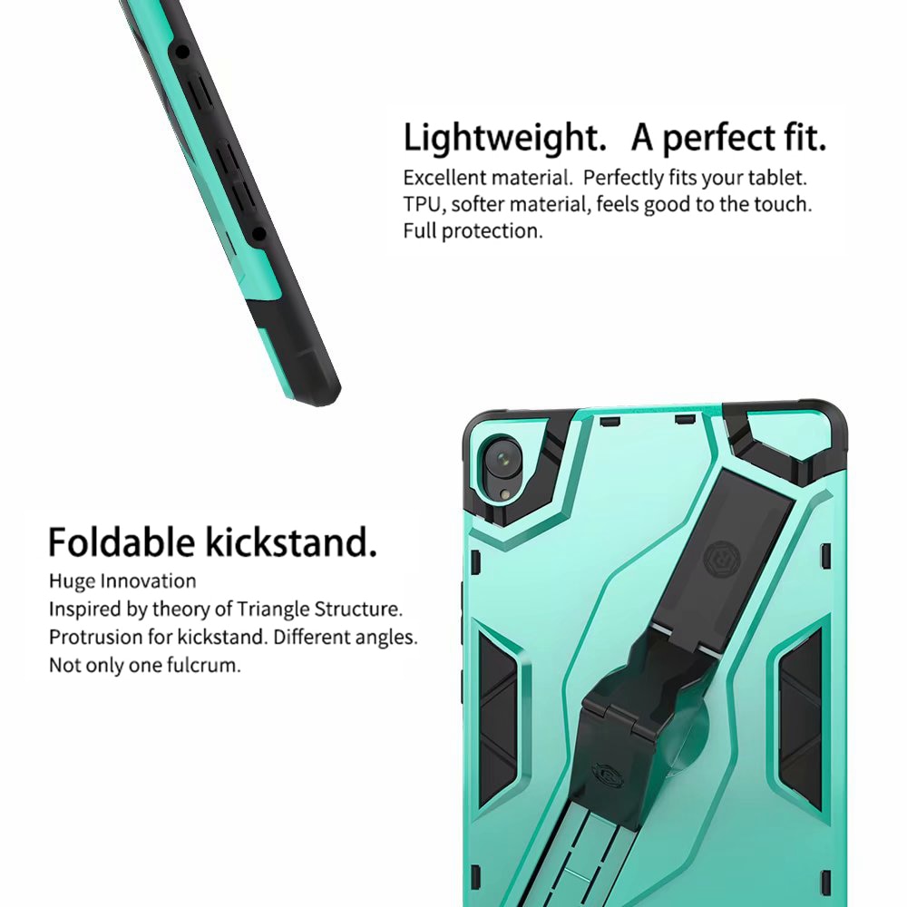 Case Huawei MediaPad M6 10.8 #เคสฝาหลังแท็บเล็ตกันกระแทกมีที่สวมนิ้ว Shield Style Strap Kickstand