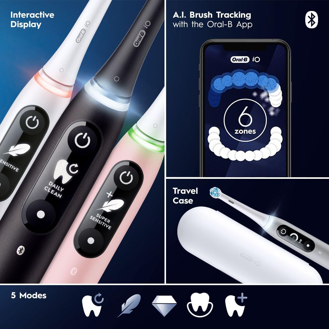 (Oral-B®) iO Series 6 Rechargeable Electric Toothbrush ออรัล-บี แปรงสีฟันไฟฟ้า