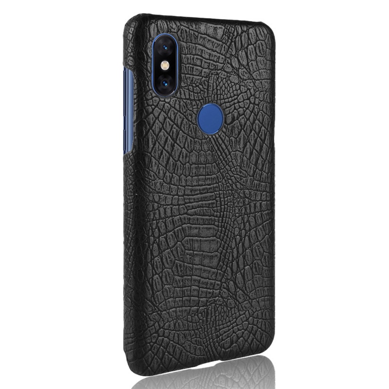 Case Xiaomi Mi Mix 3 #เคสฝาหลังพลาสติกแข็งเคลือบหนัง PU ลายผิวหนังจระเข้