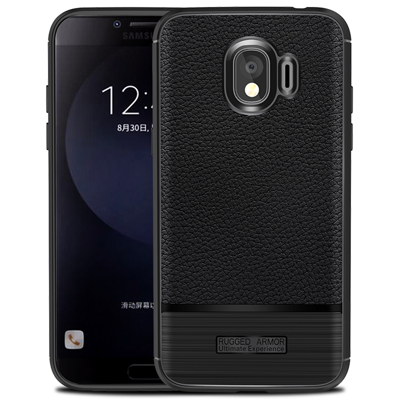 เคส Samsung Galaxy J2 Pro 2018 #เคสฝาหลัง TPU นิ่มผิวลิ้นจี่กันลื่นคุณภาพดีราคาถูก