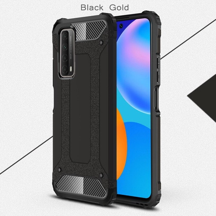 Case Huawei Y7a #เคสฝาหลังเกราะป้องกัน ไฮบริด พลาสติก+TPU Heavy Duty Rugged Hybrid