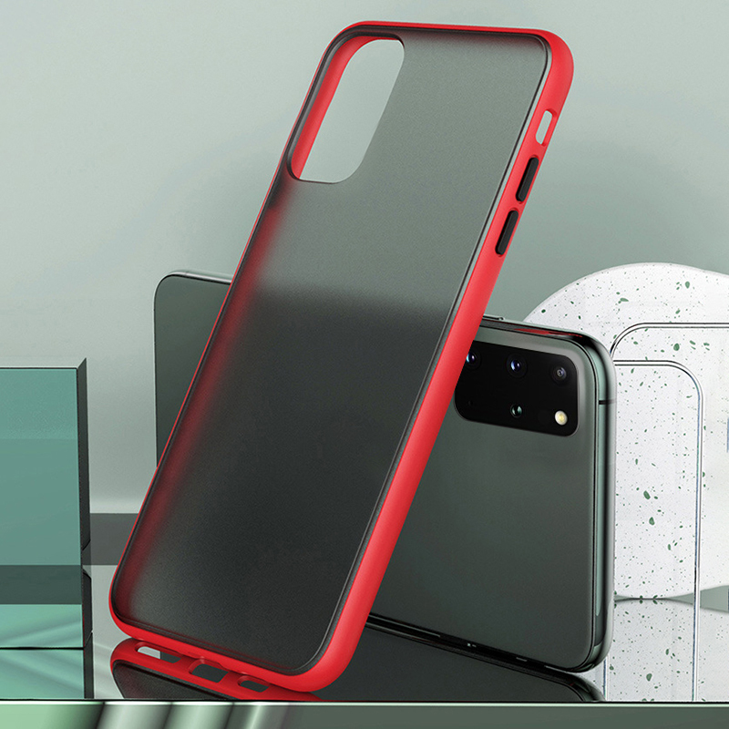 เคส Samsung Galaxy A51#เคสฝาหลังซิลิโคนโปร่งแสงขอบนิ่ม Frosted Translucent Silicone Case