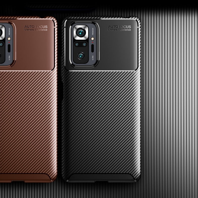 เคส Redmi Note 10 Pro #เคสฝาหลังนิ่ม Carbon Fiber Anti-drop TPU Protection