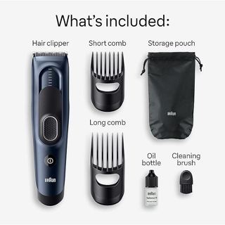 Braun® Hair Clipper Series 5 ปัตตาเลี่ยนตัดผมไร้สาย เครื่องตัดผมไฟฟ้า
