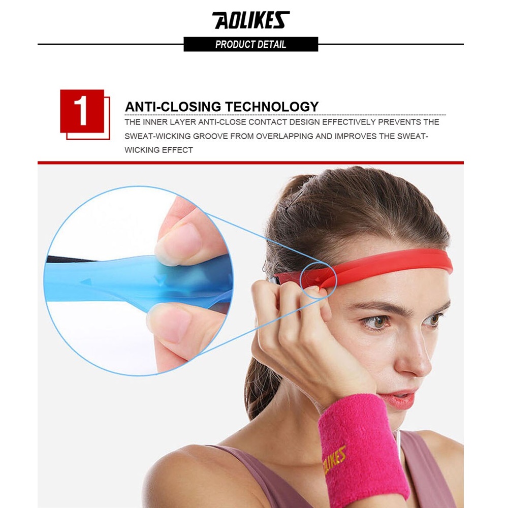 สายคาดศีรษะ กันเหงื่อเข้าตา AOLIKES Sports Sweatb (K4)