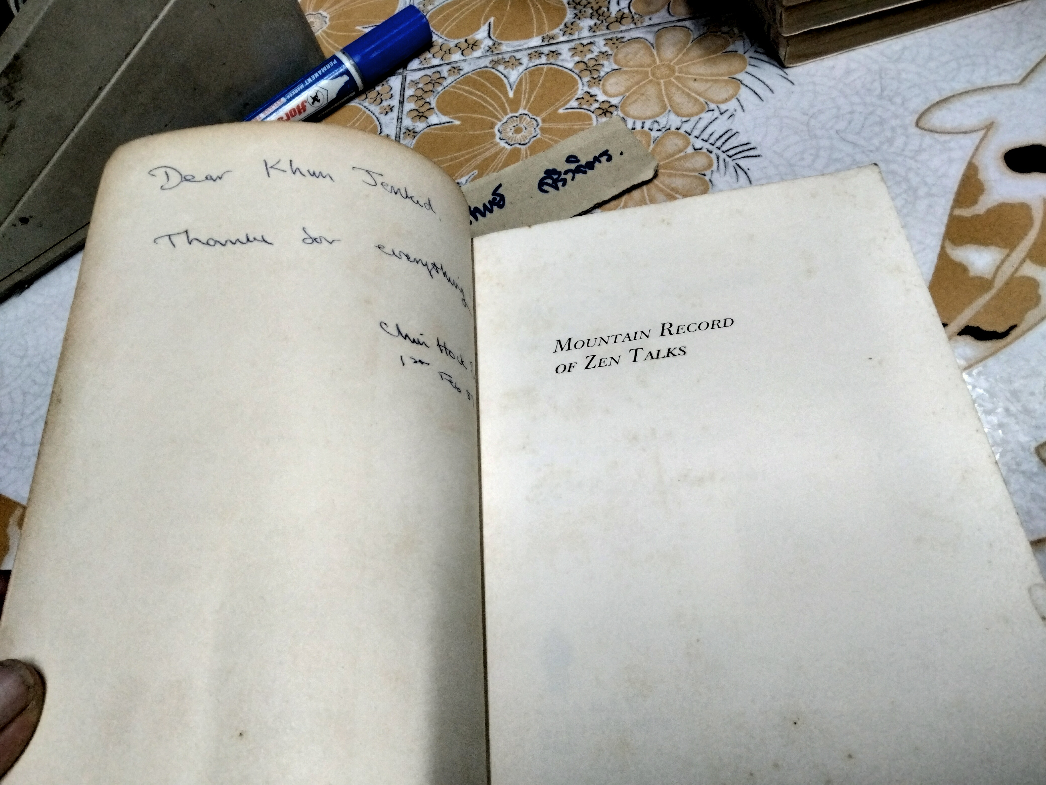 Mountain record of ZEN talks John Daido Loori First print 1988 **สินค้าหมด**