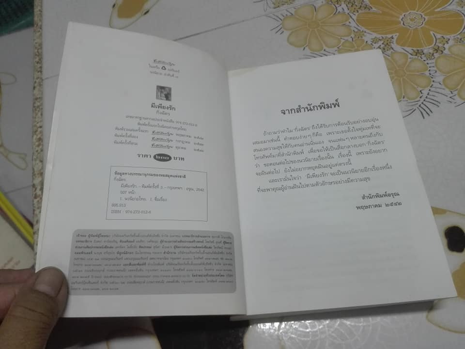 มีเพียงรัก (เล่มเดียวจบ) โดย กิ่งฉัตร