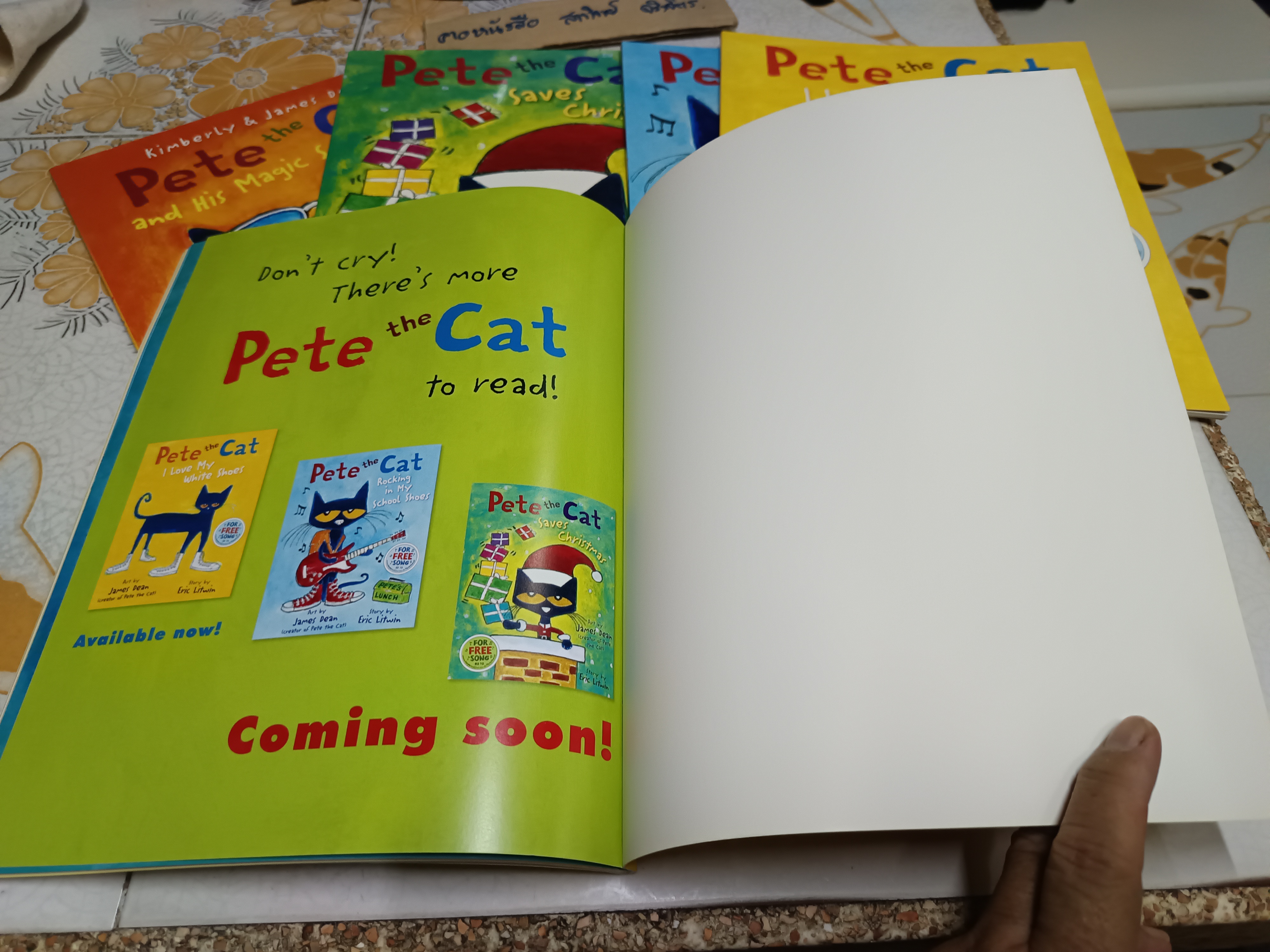 หนังสือนิทานภาษาอังกฤษ I can read : Pete the Cat Set (มีแค่ 5 เล่ม)