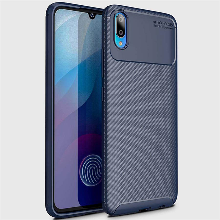 เคส vivo V11 / V11 Pro #เคสฝาหลังนิ่ม Carbon Fiber Anti-drop TPU Protection