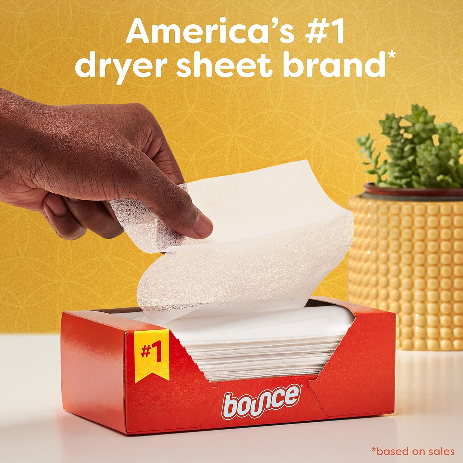 Bounce® Fabric Softener Dryer Sheets, Outdoor Fresh แผ่นอบผ้า ลดรอยยับ กลิ่นหอมสดชื่น
