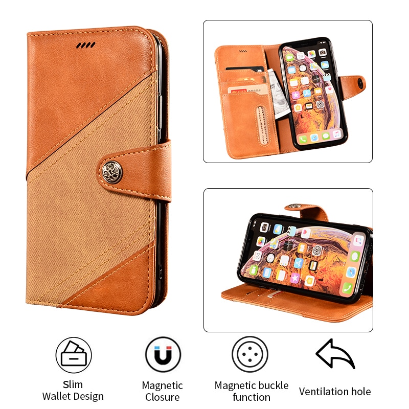 เคส Xiaomi Mi 11 Ultra #เคสแบบฝาพับหนัง PU ออกแบบสี 2 โทนปิดแม่เหล็ก มีช่องเก็บบัตรคุณภาพดี