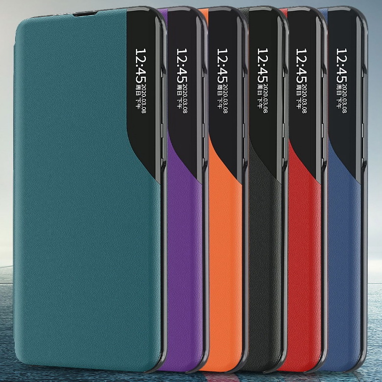 เคส Xiaomi Mi 10T Pro #เคสฝาพับเคลือบผิวหนัง PU มีช่องวิวด้านข้างพับวางตั้งได้ Smart Flip kickstand leather Cover