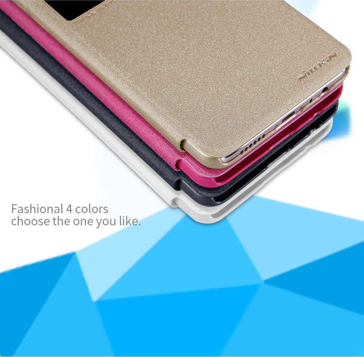 Case Oppo R9s Plus #เคสฝาพับ NILLKIN รุ่น Sparkle Window ใช้งานได้สะดวก