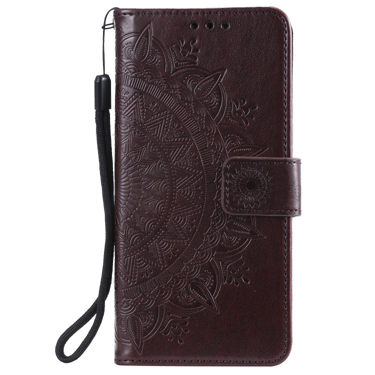 Case Xiaomi Mi 11 #เคสฝาพับหนัง PU ปั้มลาย Imprint Mandala Flower