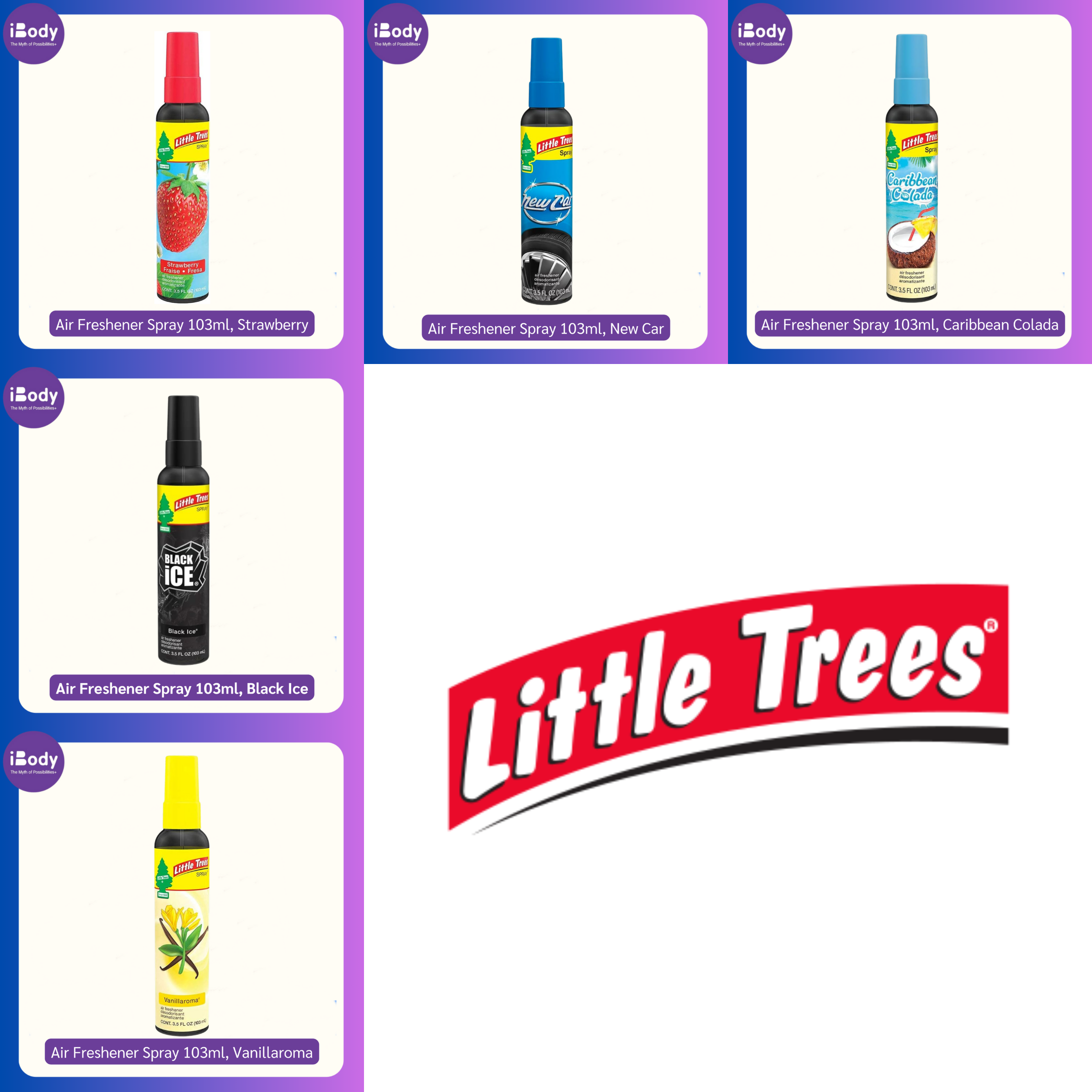 Little Trees® Air Freshener Spray 103ml สเปรย์ปรับอากาศ