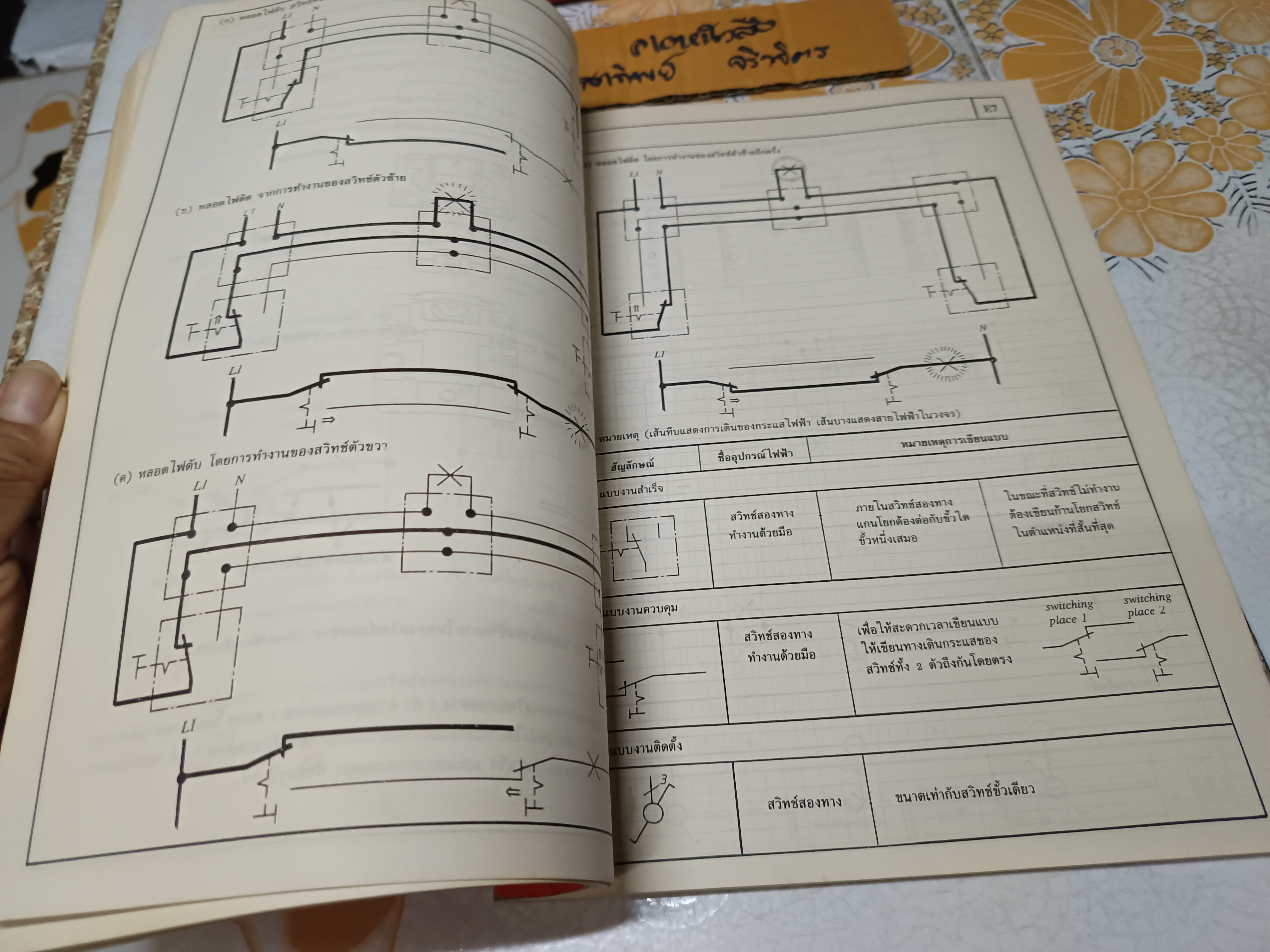 เขียนแบบไฟฟ้า 1 นภัทร วัจนเทพินทร์ , ปรีชา อุบลบาน