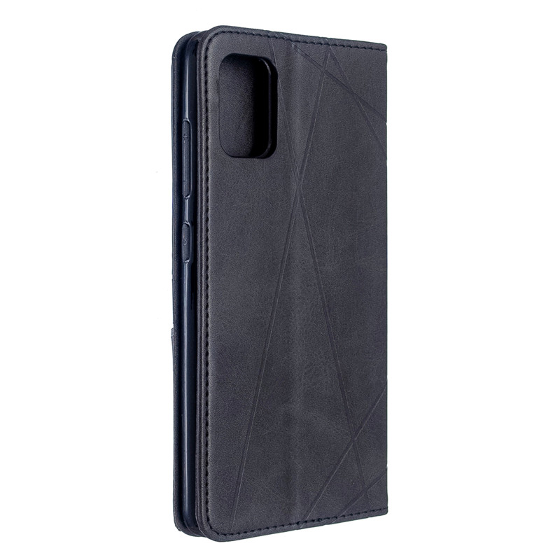 Case iPhone 13 Pro Max#เคสฝาพับหนัง PU มีช่องเสียบ ID บัตรอื่นๆในตัว Geometric Pattern Leather Card Holder Protective