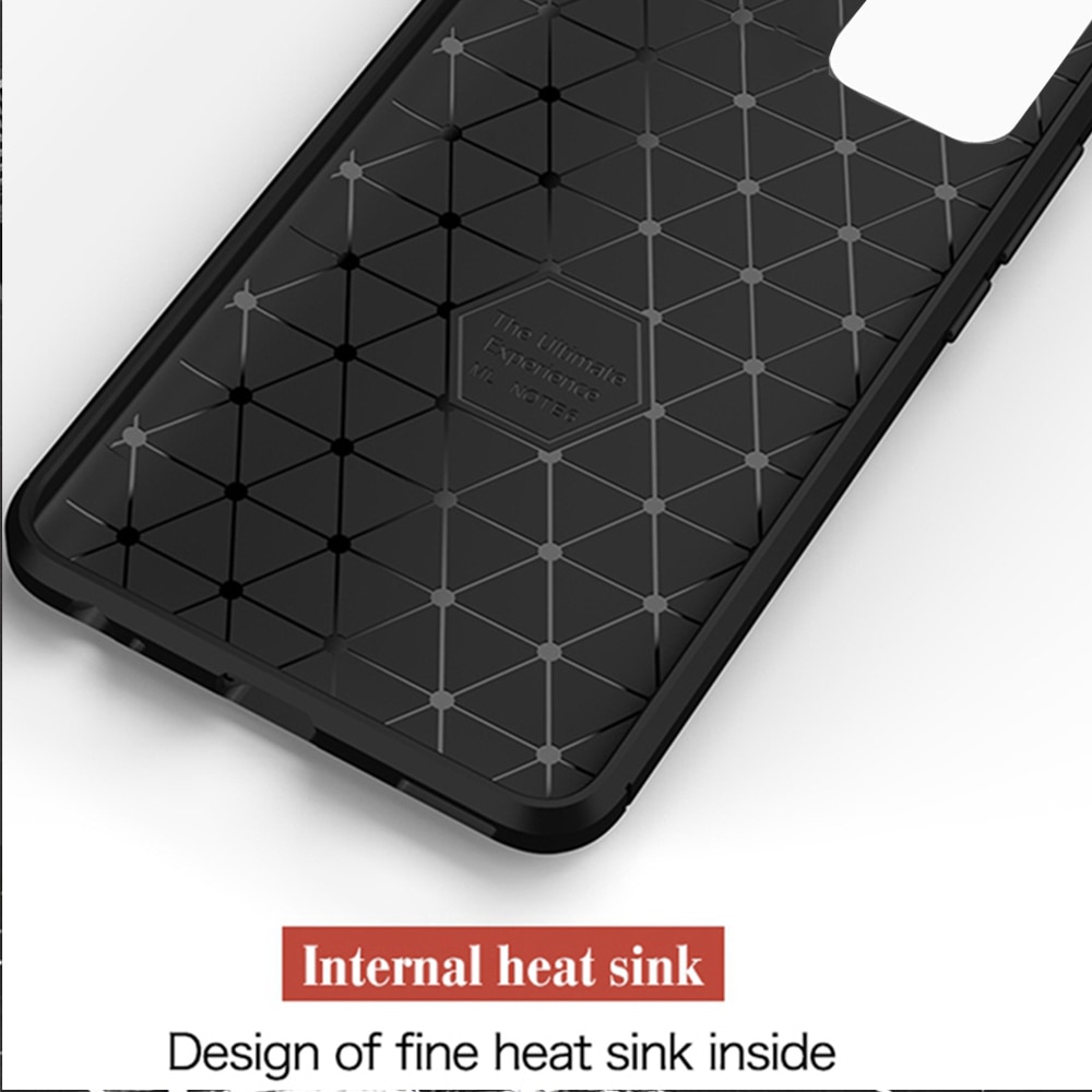 เคส Huawei P40 Pro #เคสคาร์บอนไฟเบอร์ ผิวขัดแปรง Brushered TPU Back Case