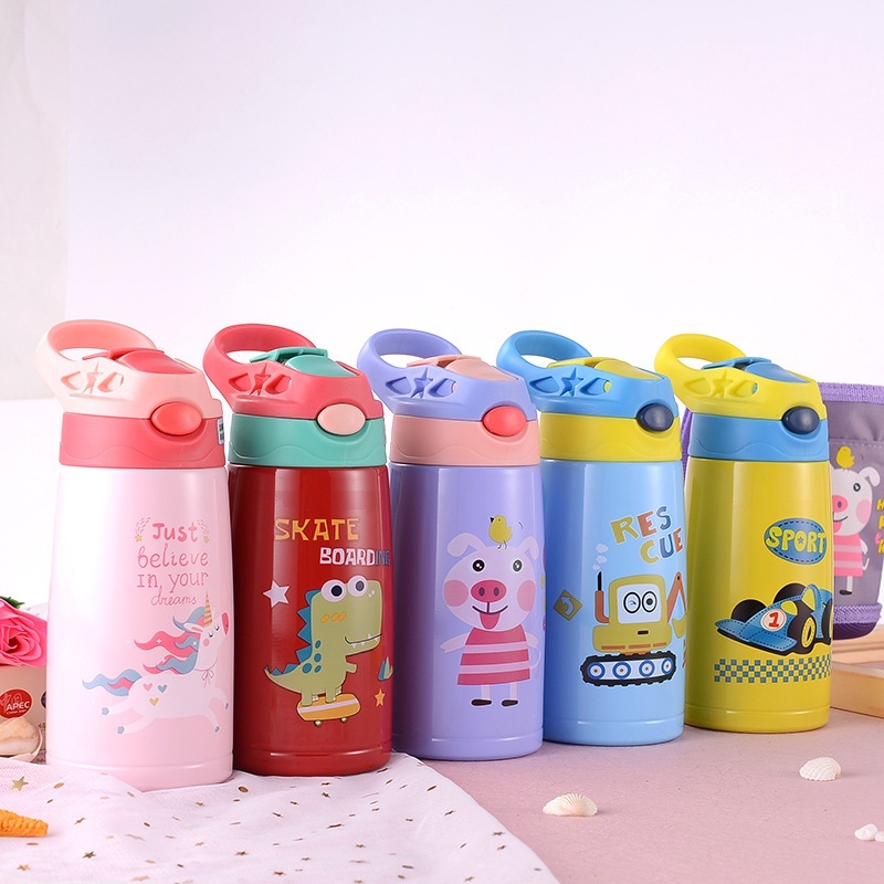 กระติกน้ำลายการ์ตูนหลอดเด้ง