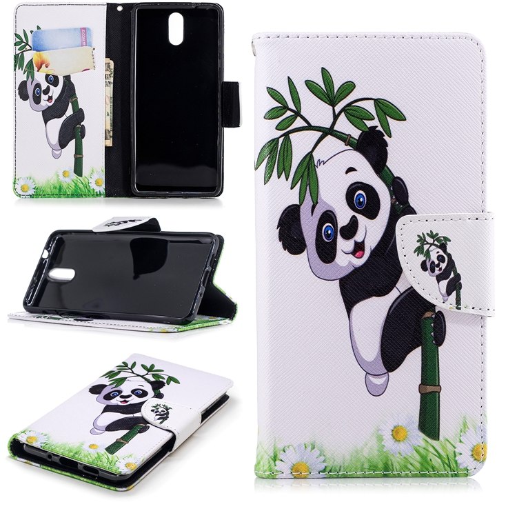 Case Nokia 3.1 #เคสฝาพับสไตล์กระเป๋าสตางค์พิมพ์ลายสวยๆ Pattern Printing Magnetic Leather